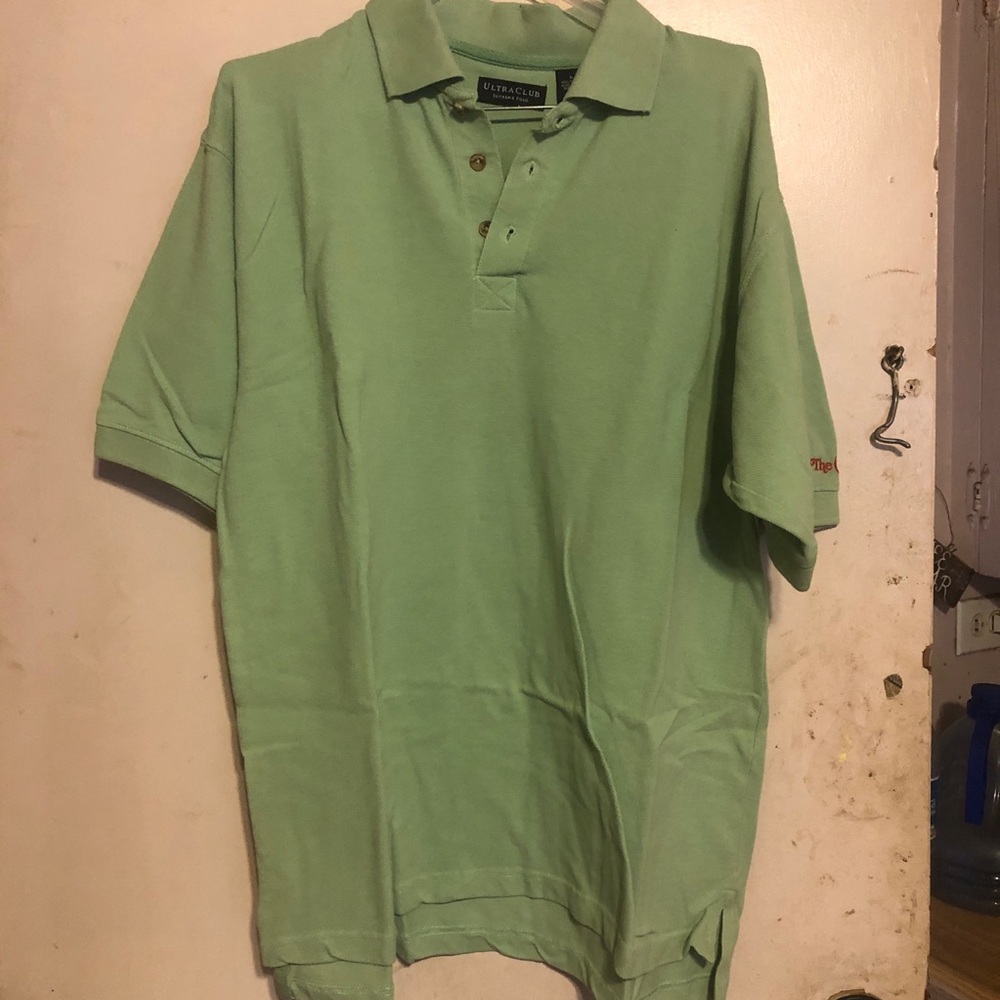 Mens Ultra Club brand green polo shirt
